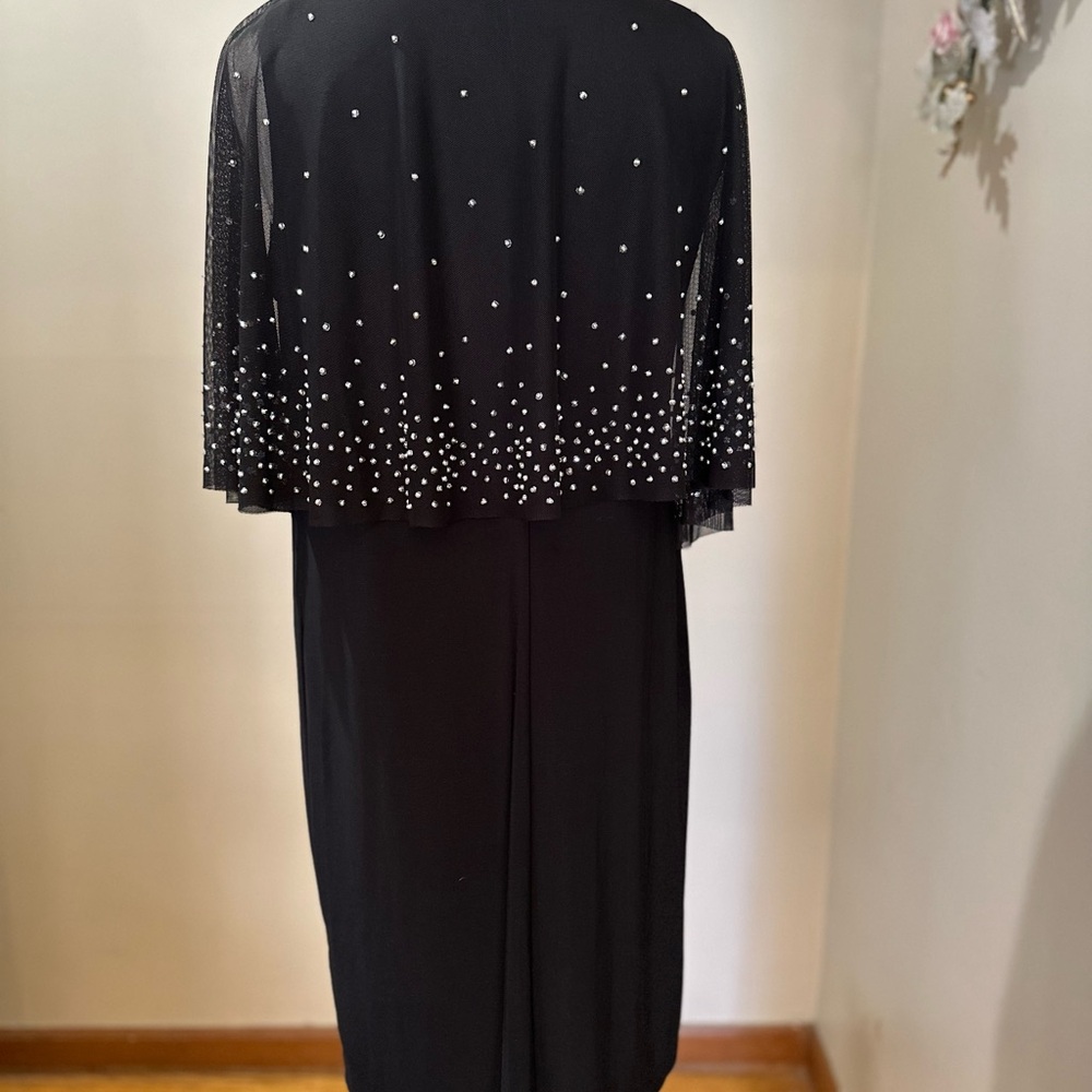 MARINA Black Dress with Sparkling Accents / 14 - Picture 8 of 12